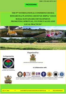 					View The 9th International Conference Rural Research & Planning Group (IC-RRPG) "Asian Rural Sustainable Development: Promoting Spiritual, Culture Values and Local Practices"
				